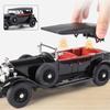 Simulation 1/24 Rolls-Royce Phantom Vintage Car Alloy Car Model Collection Ornaments Sound Light Pull Back Boy Gift Sound Light Miniature