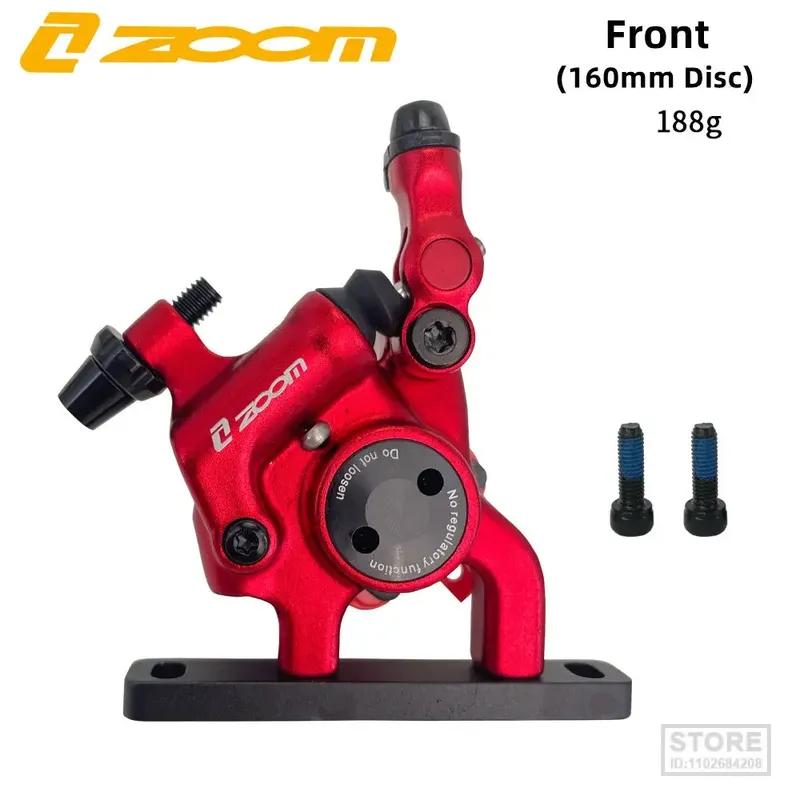 ZOOM New Road Bike Disc Brake Calipers Front Rear Hydraulic Brake Disc HB105 Line Pull Brake Oil 140/160mm Rotor Bicycl Brak Set