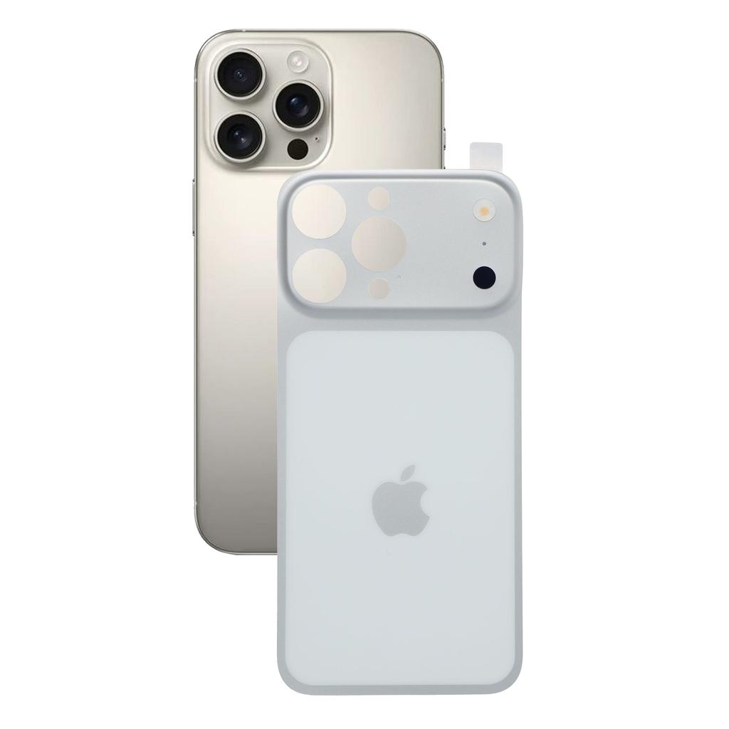 Für iPhone 15 Pro Max Rückseitenfolie Verwandelt sich in 17 Pro Max Vollständige Abdeckung PMMA Handy-Rückseiten-Schutz