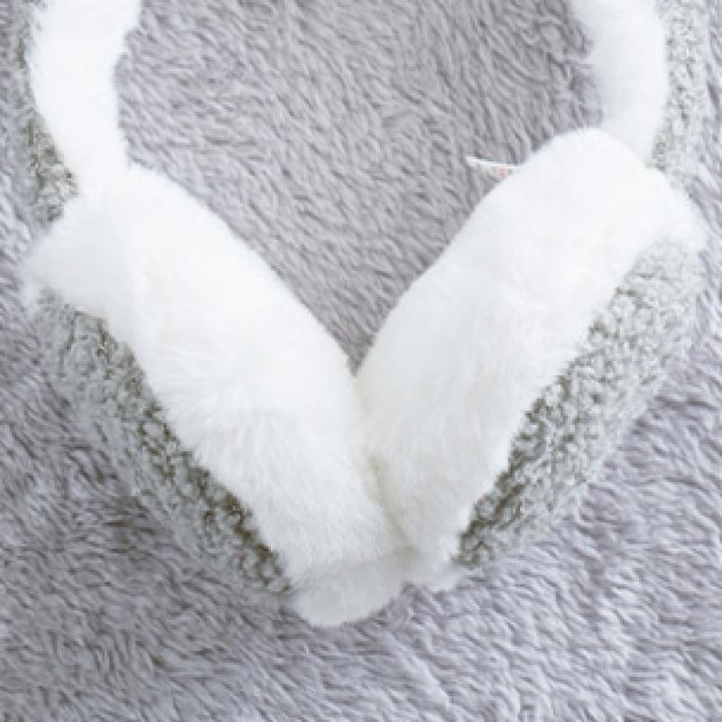 Căști cu blană Daiso Poggle Gri