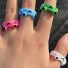 Cute Smile Frog Rings For Women Girls Funny Personality Cartoon Animal Chicken Frog Ring Fashion Jewelry Gifts