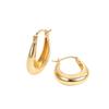 BF CLUB 925 Sterling Silver  Earrings For Women Trendy Simple Gold Earring Jewelry Prevent Allergy Party Accessories Gift