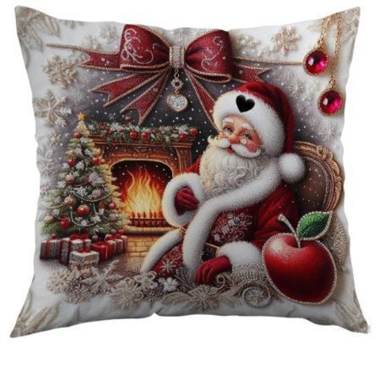 

Рождественская наволочка с принтом Санта-Клауса, подарок, праздничная домашняя наволочка, чехол для подушки 45cm*45cm