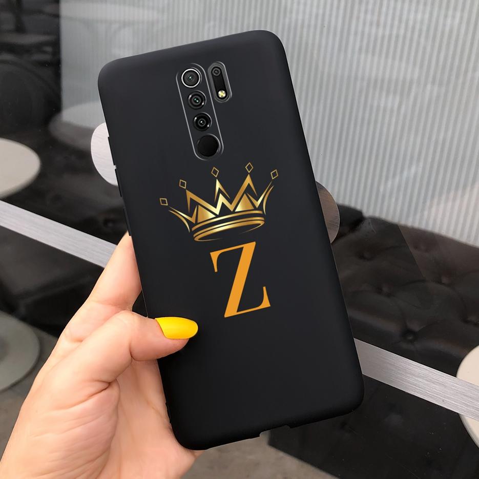 For Xiaomi Redmi 9 Case Redmi9 Prime Cute Crown Letters Cover Silicone Soft TPU Phone Case For Xiaomi Redmi 9 Prime Redmi9 Shell
