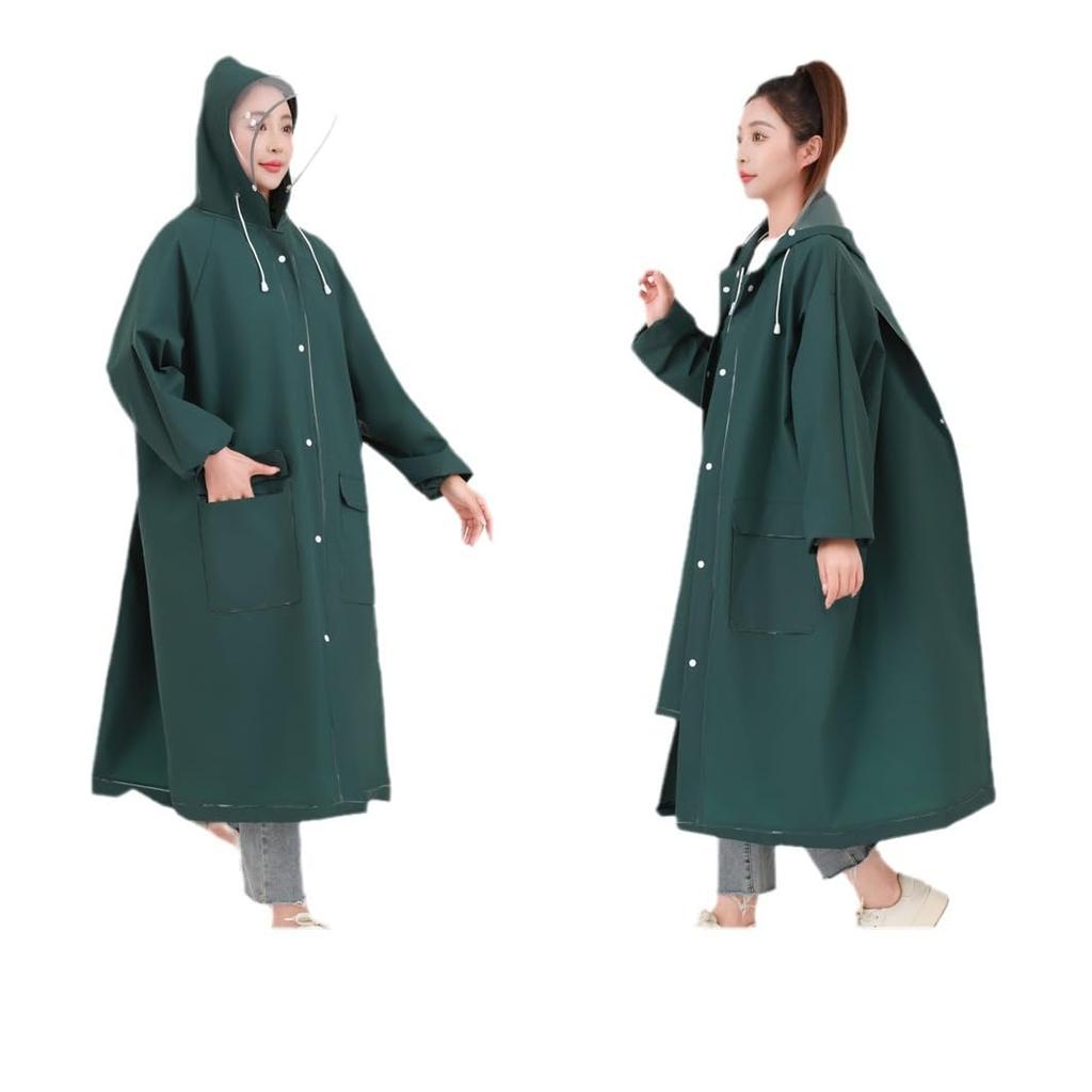 CITER Raincoat for Men and 2025 New Model with Double Transparent Rain Bicycle and Backpack Rain Long Plus Rain Gear for Rainy Storage Pouch Included