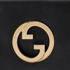 Gucci Blondie Metal Double G Logo Detachable Bracelet Gold Tone Accessory Leather Handbag Wristlet Clutch Mini Women handbags Black 698630-UXX0G-1000