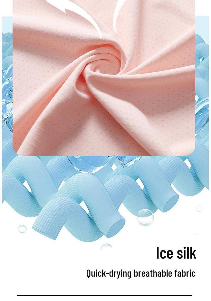 2025 Summer Ice Silk Short Sleeve Cool Fitness Top for Men and Women