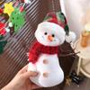 Cute Plush Snowman Doll Toy Sitting Merry Christmas Decorations  Home Decoration