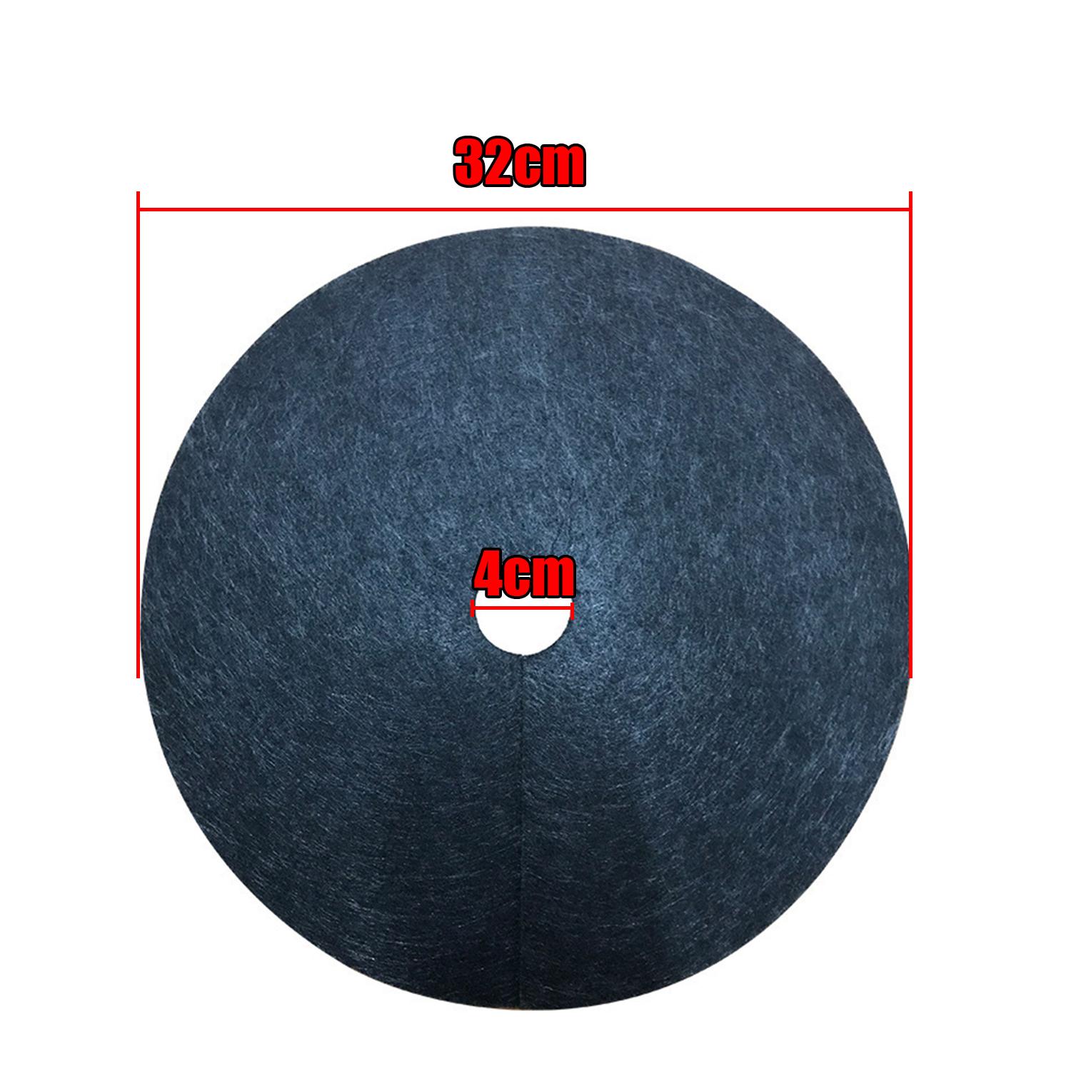 

5Pcs Tree Weed Barrier Mat 32/42/52cm Moisturizing Weed Control Non Woven Mulch Fabric for Orchard Garden Flower Bed Landscape