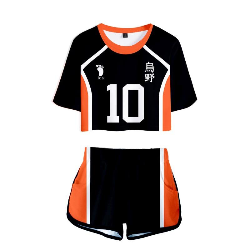 New Day Man Volleyball Less High School D Digital Printing Short Sleeve Shorts Cosplay Anime T-Shirt
