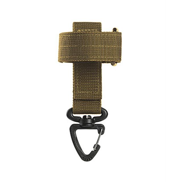 

Зовнішній брелок Тактичний затиск для спорядження Підсумок для зберігання пояса Брелок для ключів Стрічка Рукавички Тримач для мотузки Гачок Нейлонова стрічка Брелок хакі