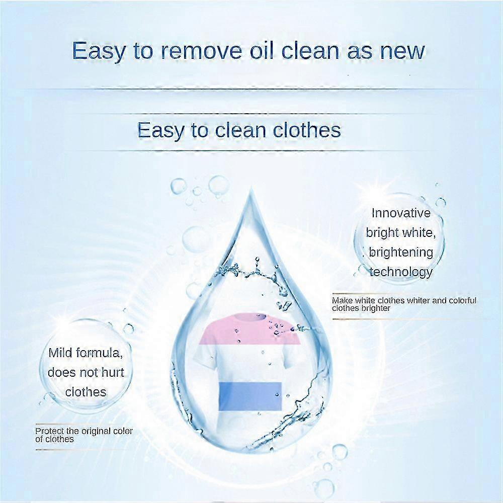 3x Active Enzyme Laundry Stain Remover Garment Stubborn Stain Cleaning Oil Removers
