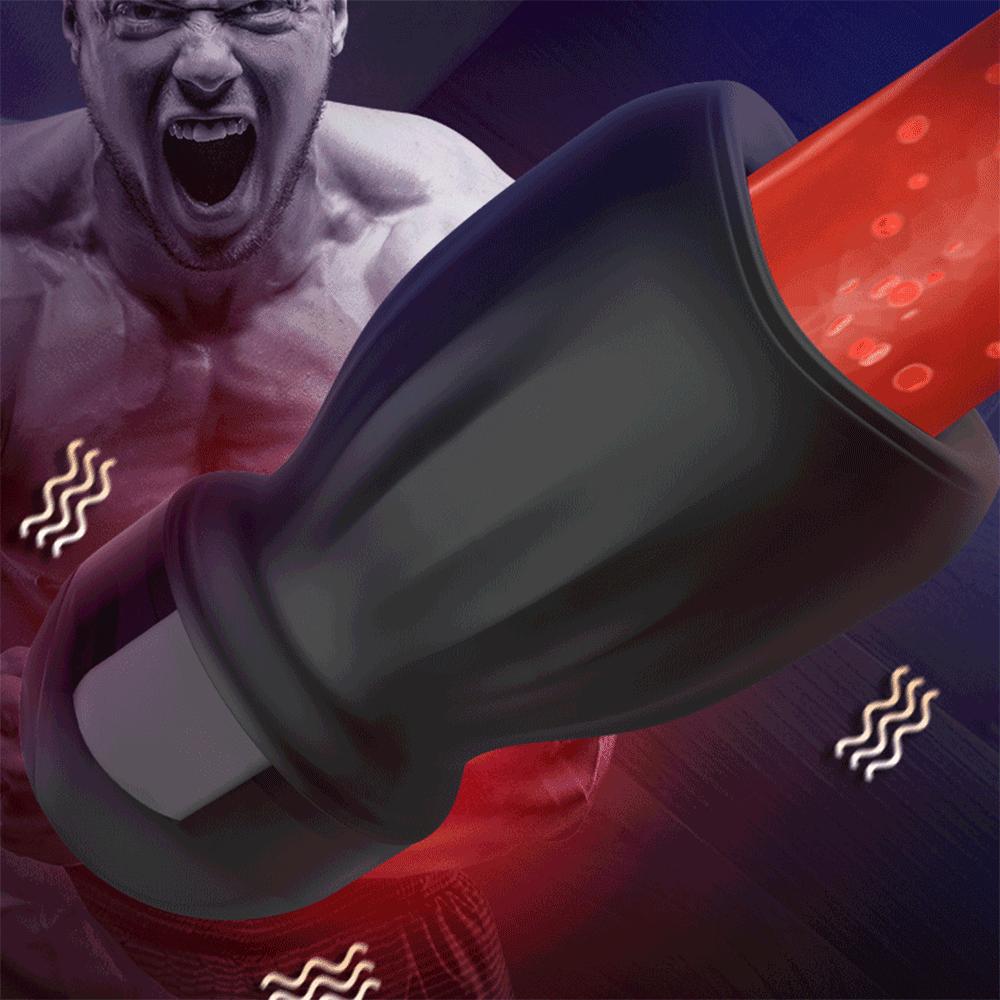 New Sucking Masturbator 10 Vibration Penis Massage Glans Stimulator Vibration Lasting Delay Endurance Training Glans Trainer Male Oral Sex Toy