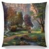 Elegant Cotton Linen Cushion Cover With Invisible Zipper For Easy Cleaning