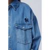 Puppy Embroidery Denim Blouse Babl91611