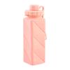 Silicone Foldable Water Bottle 610ml Leakproof Collapsible Water Bottle for Travel Camping Hiking Sports Outdoor BPA Free Portable Reusable Water Cup