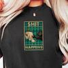 Funny Cat Toilet Paper Shirt, Vintage Sarcastic Humor Graphic Tee