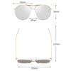 High-quality Womens Large Aviator Sunglasses With Sleek Metal Frame And Mirror Lens