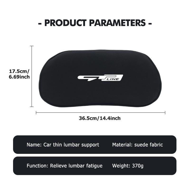 Car Seat Backrest Waist Lumbar Memory Foam Support Cushion For KIA K5 K2 Optima Soul Spectra Niro Cadenza Sephia Carens