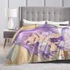 Umamusume Pretty Derby Mejiro Blanket Fleece Autumn/Winter  Portable Lightweight Throw Blanket for Bed Bedroom Rug Piece