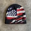 USA Flagge Strickmütze mit Wärme für Winter Outdoor Schneesport Männer Frauen