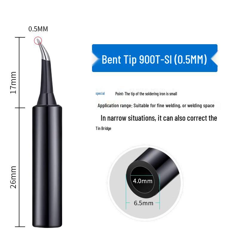 936 Internal Heating Soldering Iron Tip, Constant Temperature, Chrome & Black Diamond, Lead-Free