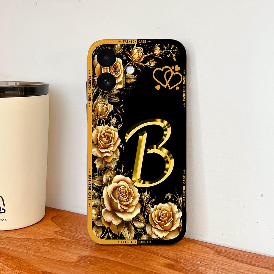 For iPhone 17 Pro Max 17 Air Phone Cover Flower Name Letters High Quality Case For iPhone17 Soft Silicone Shockproof Housing