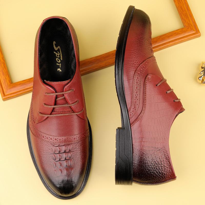 Unisex Lace Up Leather Shoes Dress Shoes Smart Casual Walking Office Commuting and Travel Everyday Formal Style Sizes 38-44
