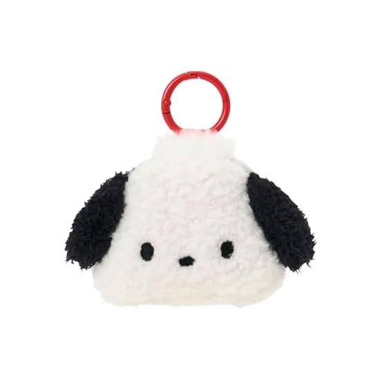 SANRIO Pochacco Mini Pouch with Face-Shaped Carabiner, Ages 3 and up, 015946