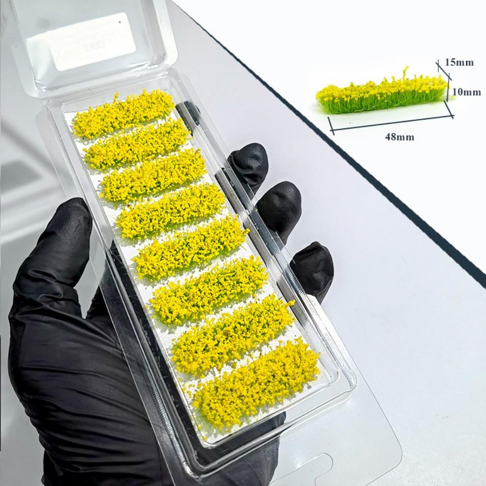 

Смола Длинная Полоса Пучки Травы DIY Аксессуары Миниатюрный Пейзаж Модель Искусственный Цветочный Кластер жёлтый