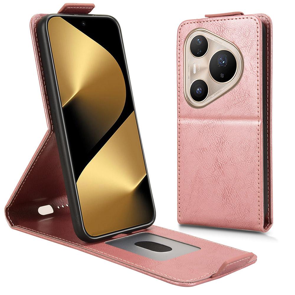 For Huawei Pura 80 Pro/80 Pro+ Stand Case Magnetic Clasp Vertical Flip Leather Phone Cover with Card Holder