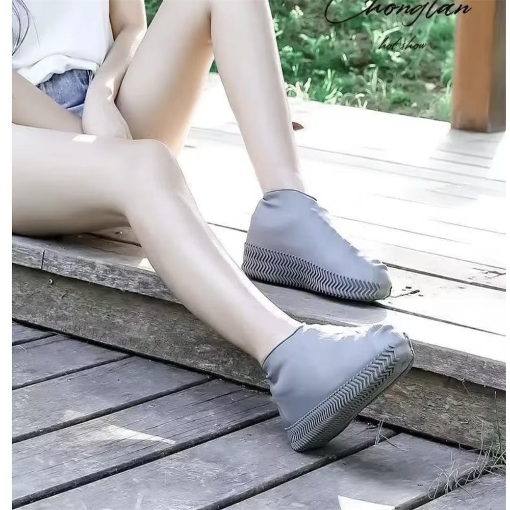 Waterproof Silicone Shoe Covers Reusable Non-Slip Wear-Resistant Rain Shoe Covers Protector Anti-Slip Boot For Outdoor Rainy Day