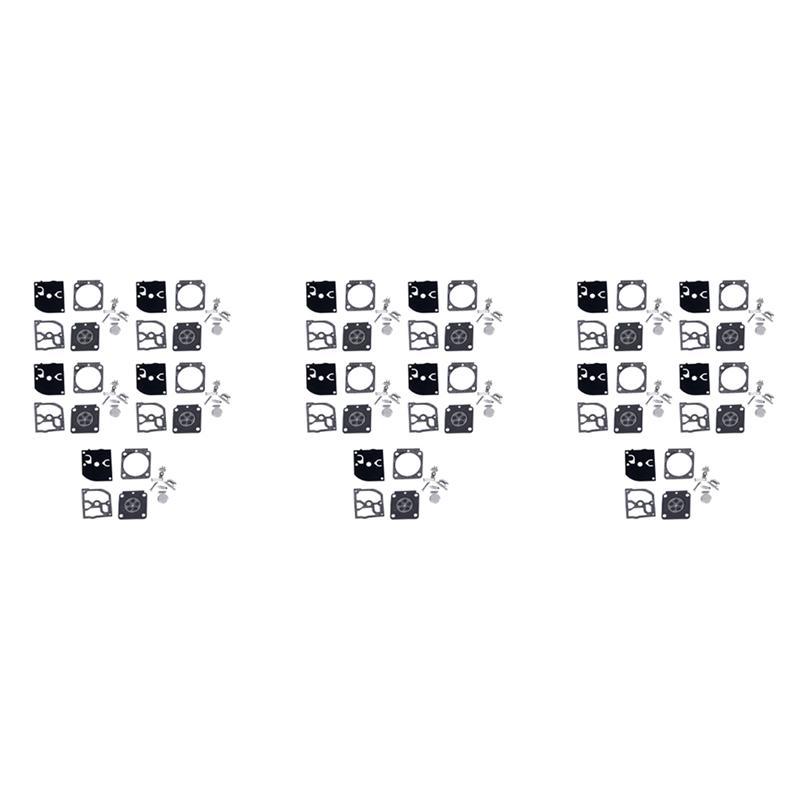 

15 Set Carburetor Repair Kit Trimmer Parts RB-100 Gasket Diaphragm For Stihl HS45 FS55 FS38 BG45 MM55 4137 Zama C1Q-B61B