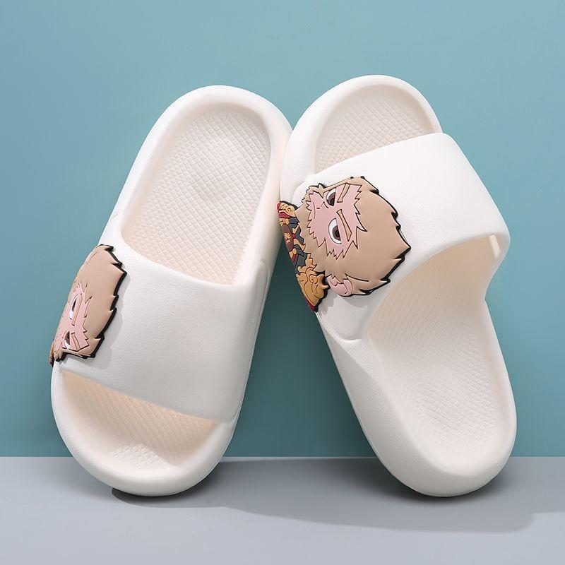 Breathable Black Wukong Childrens Slippers For Home Bathing And Comfort Indoor
