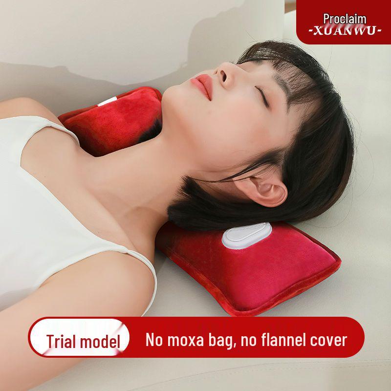 Rechargeable Neck & Waist Heating Pillow - Explosion-Proof, Warm Compress for Cervical, Shoulder & Abdomen Relief. Hot Water Bag + Explosion-proof Charger