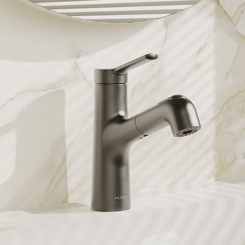 Huida Pull-Out Basin Faucet with Ceramic Valve
