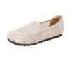 2025 summer new knitted mesh comfortable hole shoes women's one-pedal breathable soft-soled soft-sided casual Doudou shoes