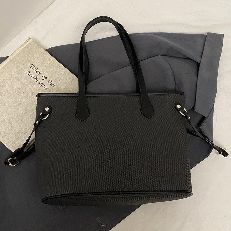 

Popular wholesale Korean version of simple and versatile commuter style large-capacity tote bag women s fashion high-end casual shoulder bag