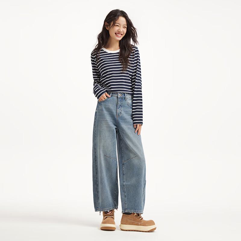 Hotwind Damen Retro Relaxed Fit Jeans