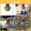 Adorable Cartoon Dog Acrylic Rearview Mirror Charm For Trendy Vehicle Accessories