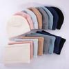 Cartoon Children Hat Scarf Set Solid Color Kids Beanies Sets  Winter Season