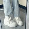 Female Fashion Ins Student Thick Bottom White Shoes Casual Shoes Sports Board Shoes