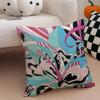 fashion vibrant EEEmilio Pucci Cushion Cover Throw Pillow Cover Hidden Button Durable Polyester Chair Cushion