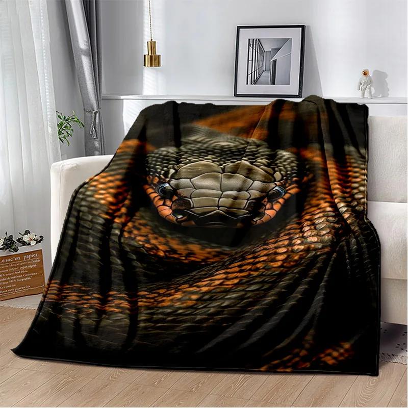 Soft Gothic Snake Serpent Python Viper Blanket for Bed Sofa Picnic Travel Office Cover Kids Gift Throw Blanket