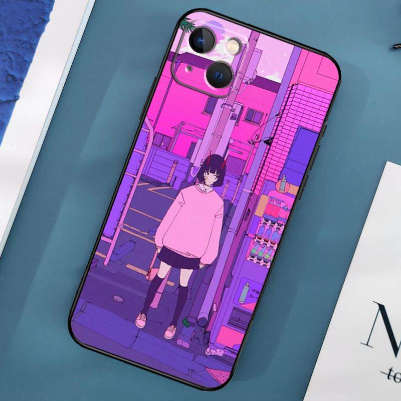 

Чехол с аниме в японском стиле для iPhone 15 11 12 13 14 Pro Max 12 13 Mini X XS Max XR 7 8 Plus SE 2020, чехол iPhone 15 Pro