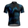 Mens Cycling Jersey Short Sleeve Breathable Quick-Dry Print Bike Shirt Road Riding