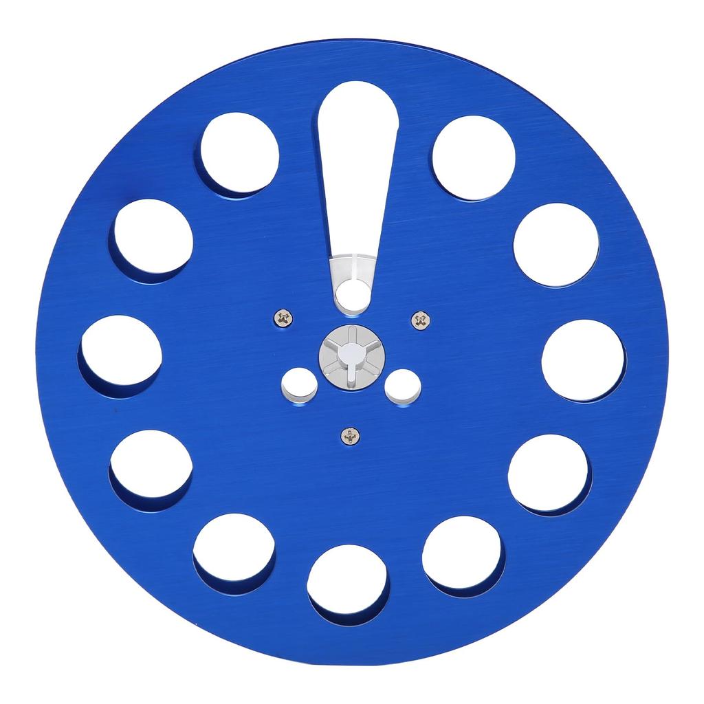 1 4 7 Inch Empty Tape Reel Aluminum Alloy 11 Hole Universal Opening Machine Part Recording Takeup Reel Blue