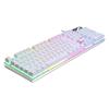 Tastiera YINDIAO K500, Tastiera Esterna USB, Full-Size, Tastiera Cablata con Luce Bianca Mista