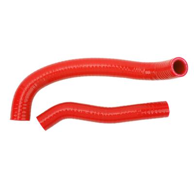 2PCS Silicone Radiator Coolant Hose Kit Sealed Leak Proof Replacement For Arctic Cat DVX‑400 2007 To 2008 Red