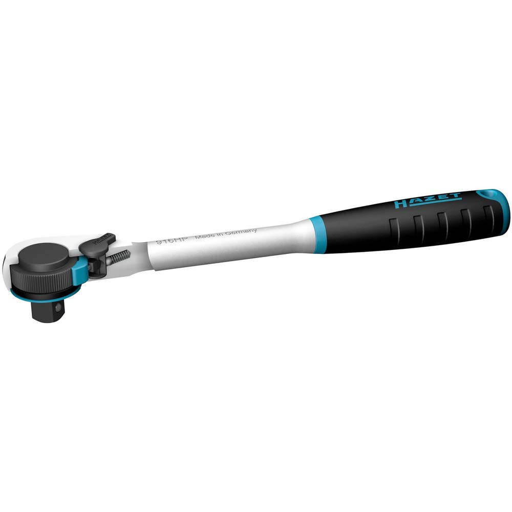 HAZET 916HP HiPer Ratchet Operating 1000 Nm Max Chrome Vanadium Precision Perfect for Working in Tight Automotive Mechanics Made in Germany Handle,